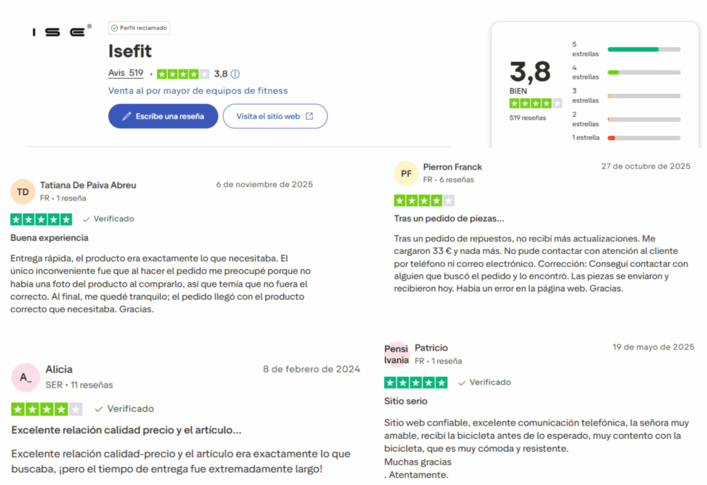Opiniones de los clientes sobre ise fitness